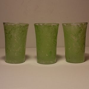 Set of 3 hand painted 1 oz. Shot glasses